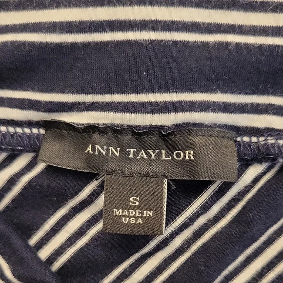 Ann Taylor Diagonal Striped Maxi Skirt in Black and White - Picture 3 of 5